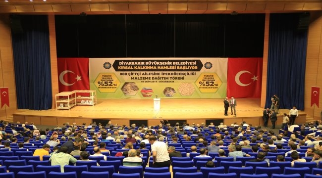 Diyarbakır'da ipek böceği yetiştiren 800 çiftçiye destek