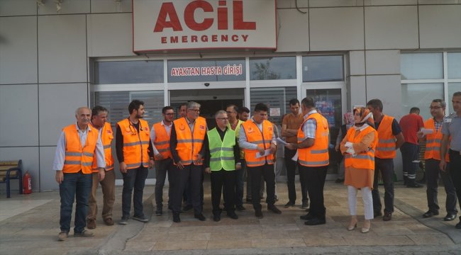 Gölbaşı Devlet Hastanesi'nde tatbikatı yapıldı
