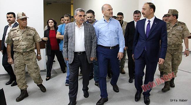 İçişleri Bakanı Soylu'dan yaralı vatandaşlara ziyaret