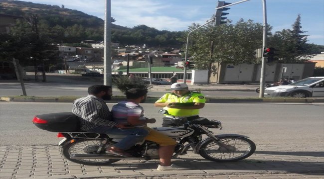 İslahiye'de motosiklet denetimi