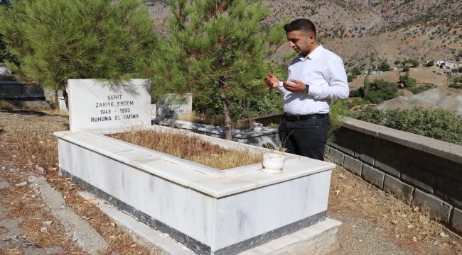 Kendisine siper olan şehit ninesini unutmuyor
