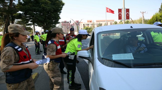 Mardin'de "yaya geçidi nöbeti" etkinliği