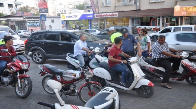 Nizip'te motosiklet denetimi