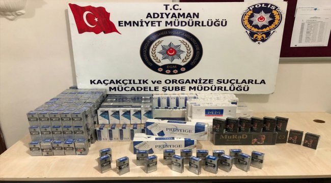 Adıyaman'da kaçak sigara operasyonu