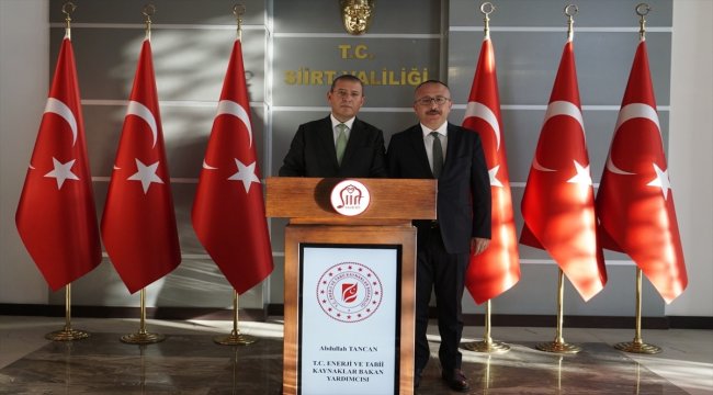 Bakan Yardımcısı Abdullah Tancan'dan Siirt Valisi Atik'e ziyaret