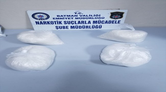 Batman'da 7 kilo 750 gram sentetik uyuşturucu ele geçirildi