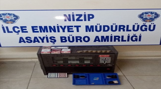 Gaziantep'te kumar oynatan şüpheliye gözaltı