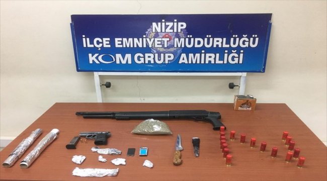 Gaziantep'te silah ve uyuşturucu operasyonu