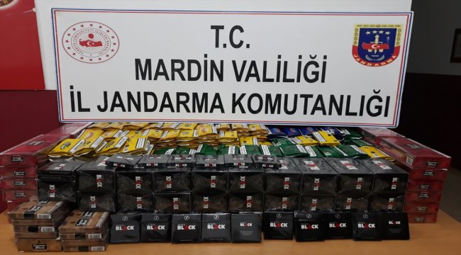 Mardin'de yolcu otobüsünde tütün ve sigara ele geçirildi