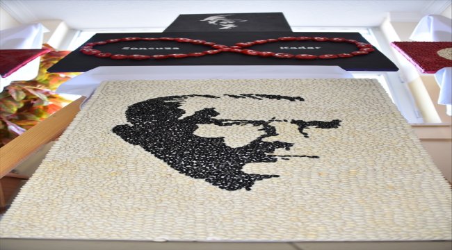Öğrencilerin Atatürk sevgisi tuvallere yansıdı