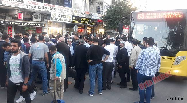 Urfa'da otobüs yayaya çarptı