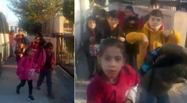 17 kişilik okul servisinde 34 öğrenci taşıdılar