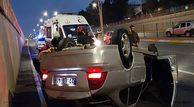 Urfa'da köprülü kavşakta kaza: 1 yaralı