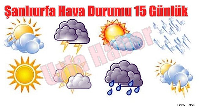 Şanlıurfa Hava Durumu 15 Günlük