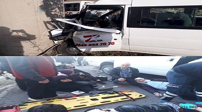 Şanlıurfa'da Personel Servisi Kaza Yaptı 18 Kişi Yaralandı