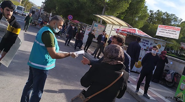 Eyyübiye'den ücretsiz maske dağıtımı