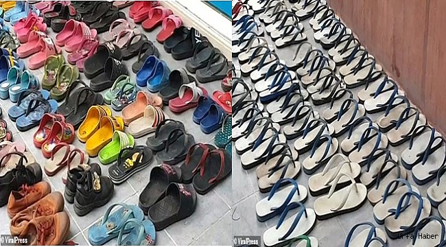 Komşularından çaldığı 126 çift terlikle ilişkiye girdi