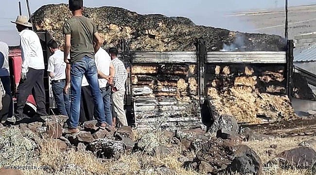 Borç ile aldığı kamyon yandı