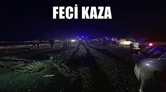 Ceylanpınar yolunda kaza: 1 ölü 2 yaralı