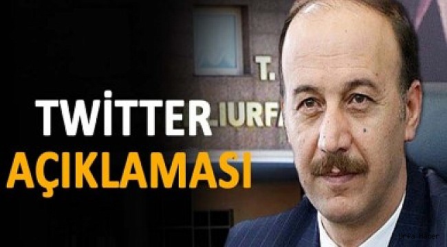 Vali Erin yedek twitter hesabını duyurdu