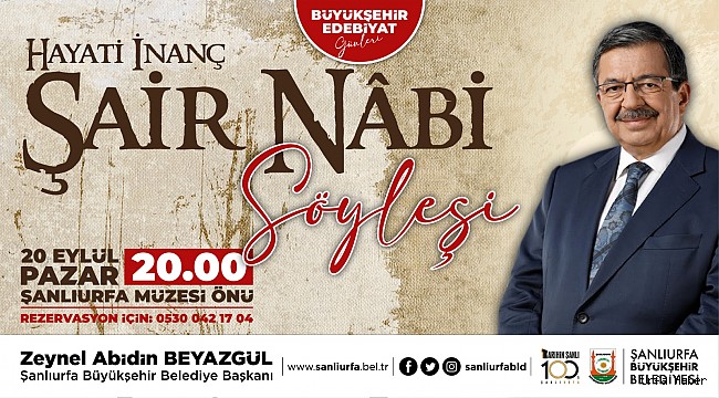 Hayati İnanç Urfa'ya geliyor