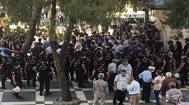 HDP vekilleri ve polis arasında tartışma
