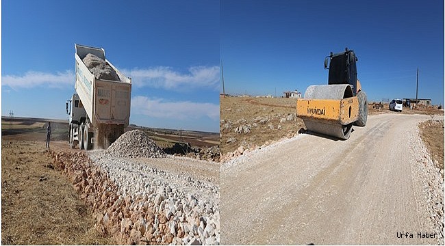 Haliliye'de Yol Yapım Atağı Devam Ediyor