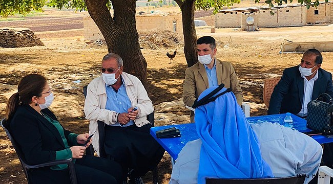 Polat Çiftçilerin toplantısına katıldı sorunlarını dinledi