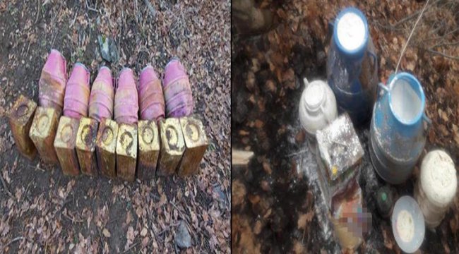 Bitlis’te PKK operasyonunda 630 kilo amonyum nitrat ve mühimmat ele geçirildi
