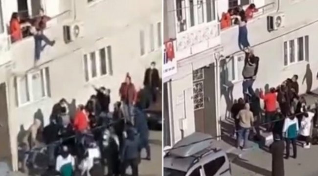 Sinir krizi geçirip penceren atlamaya çalıştı! Babası böyle kurtardı