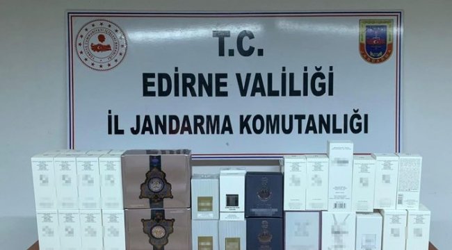 5 bin 800 TL’lik kaçak parfüm ele geçirildi