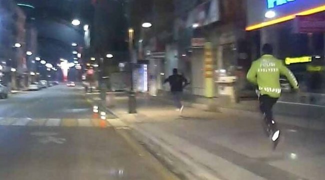 Tüfekle kaçan genç film sahnelerini aratmayan kovalamaca sonucu yakalandı