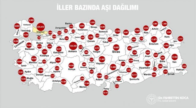 Urfa'da 15.171 kişiye Korona aşısı yapıldı