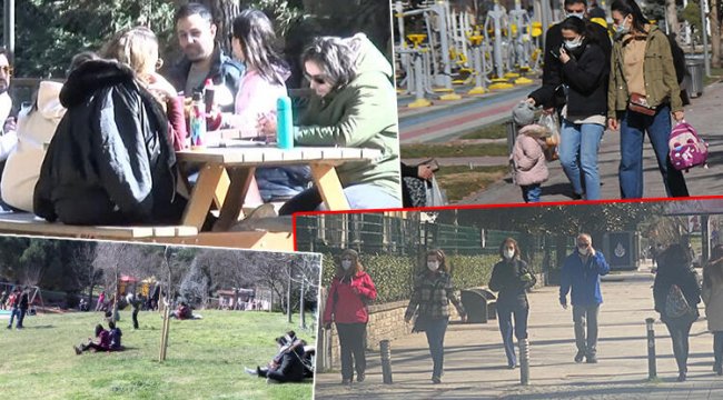 Koronavirüs kısıtlamasını unuttular!