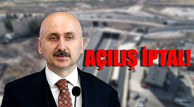 Bakanın Şanlıurfa programı iptal oldu