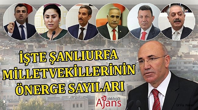 Şanlıurfa için en çok önerge veren vekil belli oldu