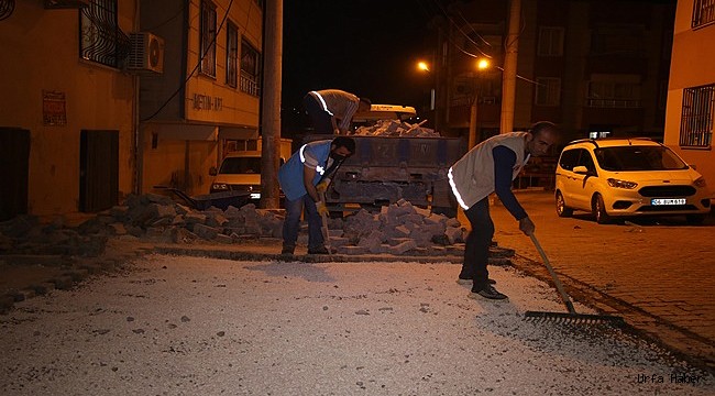 Haliliye'de Yol Çalışmaları Gece Gündüz Devam Ediyor