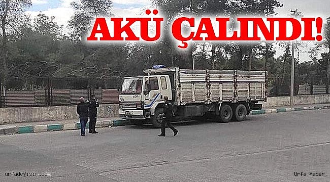 Kamyonun akü ve çadırlarını çaldılar!