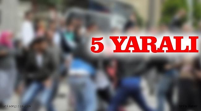 Şanlıurfa'nın orta yerinde sopalı kavga!