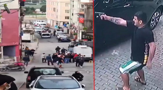 Silahlı kavgada ortalık savaş alanına döndü, dehşet anları kameraya yansıdı!