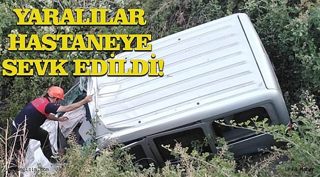 Birecik'te ticari araç devrildi! 2 yaralı