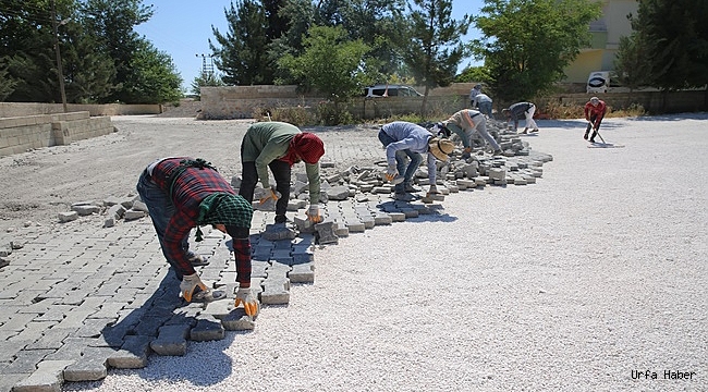 Haliliye'de Sökülen Parke Taşları Yeniden Değerlendiriliyor