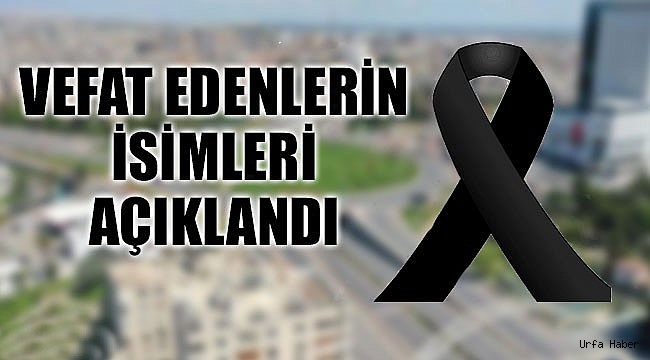Şanlıurfalı 2 Kişi Hayatını Kaybetti!