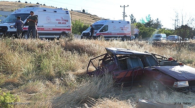 Şarampole yuvarlanan otomobil hurdaya döndü: 6 yaralı