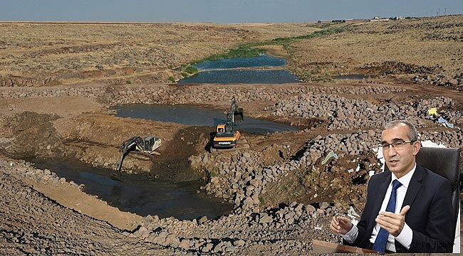 Siverek Uzunca Göleti’nde Çalışmalar Aralıksız Devam Ediyor
