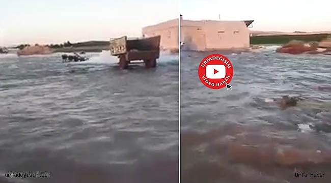 Sulama borusu patladı! Mahalle su altında kaldı