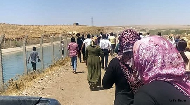 Urfa'da genç kız fotoğraf çekerken sulama kanalına düştü!