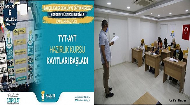 Haliliye'de  TYT -AYT Kursu Kayıtlar Başladı