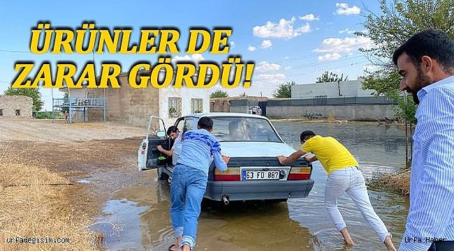 Suruç'ta bir köyü su bastı!