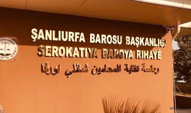 Urfa Barosu 3 farklı dilde yazıldı!